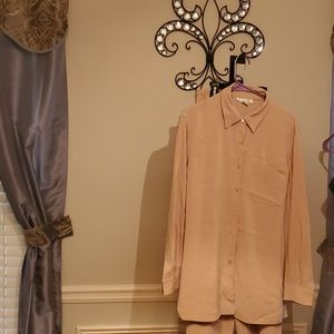 new 2 pc beige pant outfit